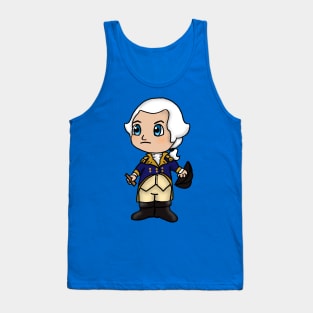 Chibi George Washington - Large Design Tank Top